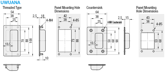 Embedded Handles/Stainless Steel:Related Image