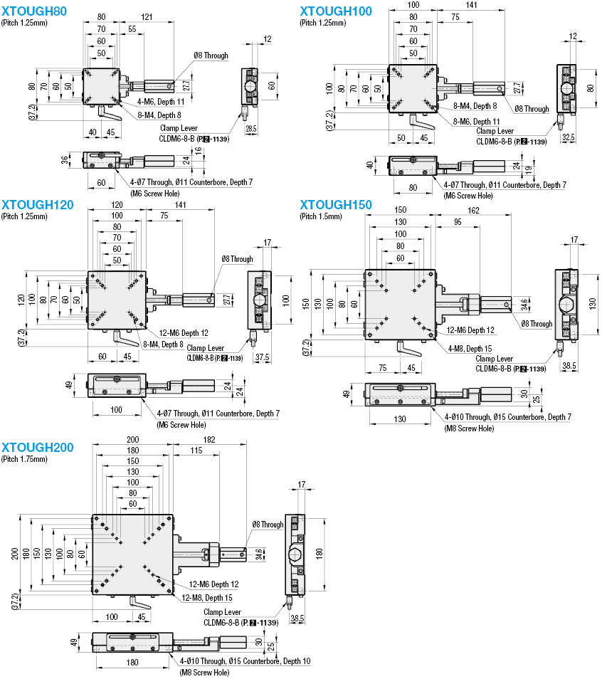 [Precision] X-Axis/Cross Roller/Heavy Load/Hex Knob:Related Image