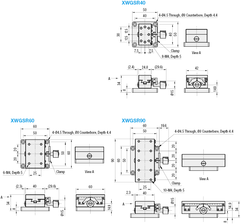 [Precision] X-Axis/Dovetail/Feed Screw/Heavy Load:Related Image