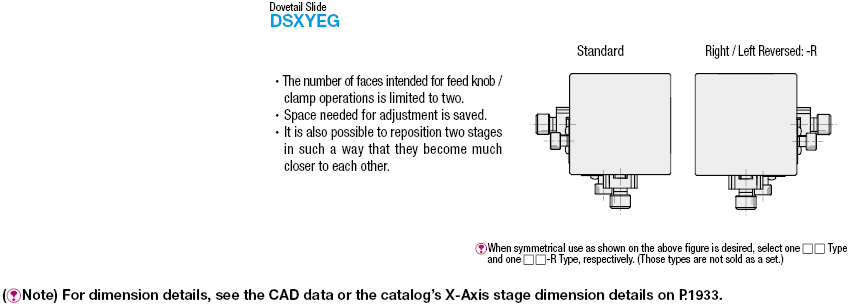 [Precision] XY-Axis/Dovetail/Feed Screw/For Symmetrical Use:Related Image