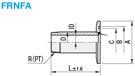 Vacuum Pipe Fittings/Threaded Male End and Flange End Type:Related Image