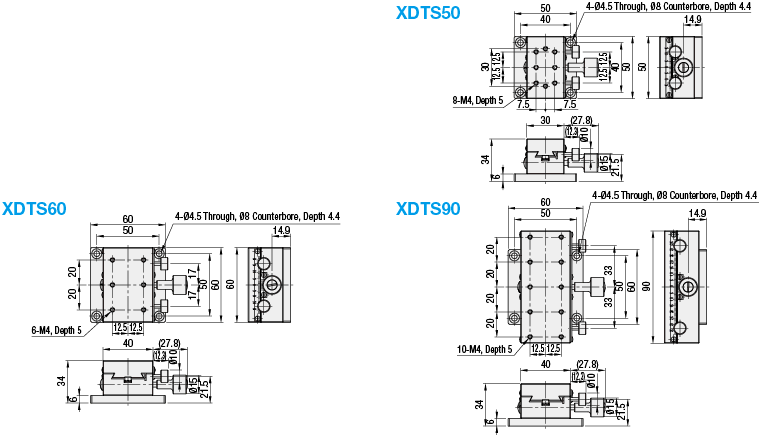 [Standard] X-Axis/Dovetail/Rack&Pinion/Rectangle:Related Image
