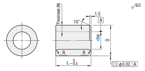 Bushing for Locating Pin - Copper Alloy, Straight: Related Image