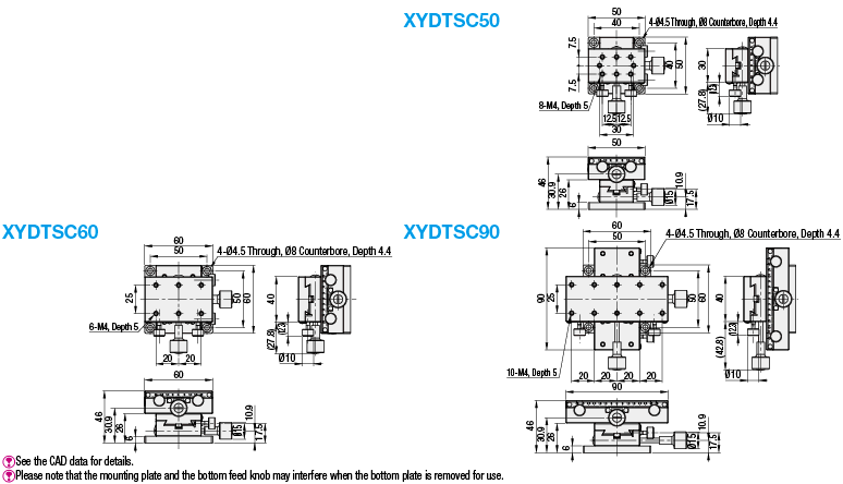 [Standard] XY-Axis/Dovetail/Rack&Pinion/Rectangle/Low Profile:Related Image