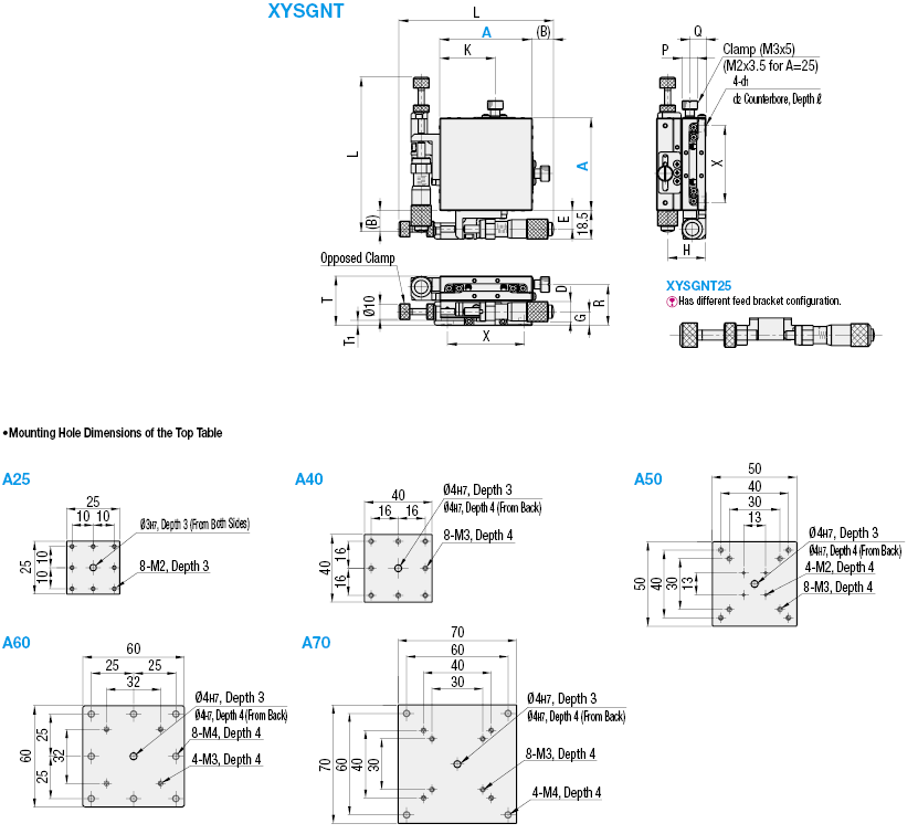 [Precision] XY-Axis/Linear Ball/Opposed Clamp with Knob:Related Image