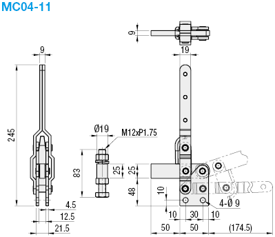 Vertical Handle/Welded Tip Screw Type/Straight Base:Related Image