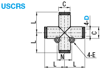 One-Touch Couplings/Cross Union:Related Image
