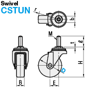 Casters/Threaded:Related Image