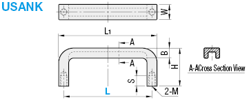 Square Handles U-Shaped/Tapped:Related Image