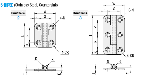 Stainless Steel Hinges/Countersunk Hole:Related Image