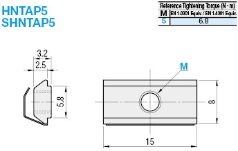 5 Series/Post-Assembly Insertion Nuts with Leaf Spring:Related Image