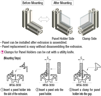 Post-Assembly Clamps for Panel Holder:Related Image