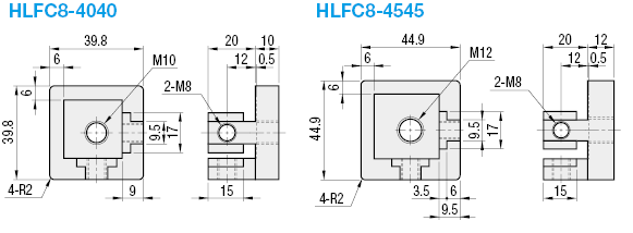 Foot Bases for 40/45 Squares:Related Image