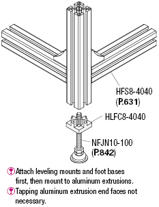 Foot Bases for 40/45 Squares:Related Image