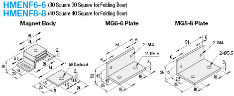 Latch Magnets for Folding Doors:Related Image