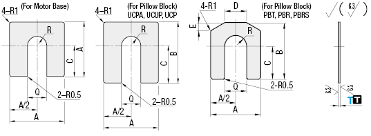 Square Shims/For Motor Base/For Pillow Block Package:Related Image
