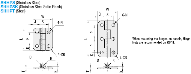 Steel Hinges with Round Hole:Related Image