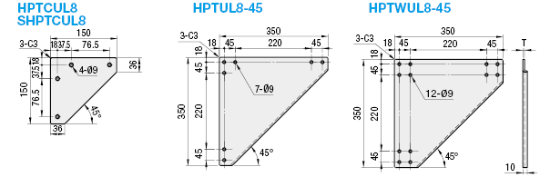 8-45 Series/Sheet Metal Bracket/Triangle-Shaped:Related Image