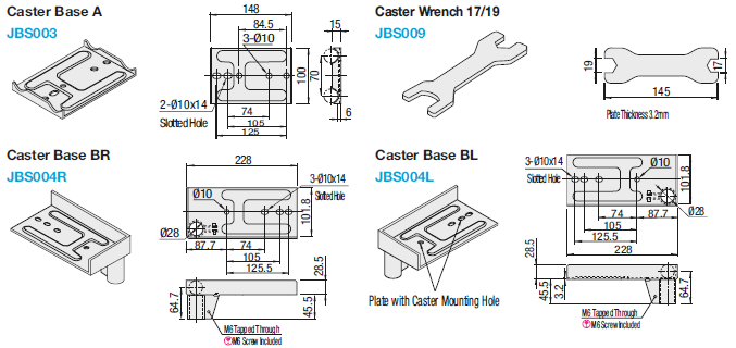 Casters Attachment Parts:Related Image