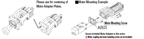 Motor Adapter Plates/Motor Adapter Centering Tools for LX26 Actuator:Related Image