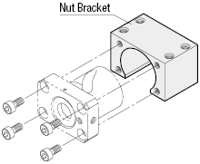 Ball Screw Nut Brackets/Block Style/Standard:Related Image