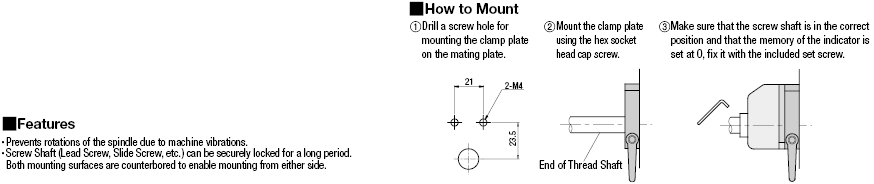 Clamp plates for Compact Positioning Indicator with Lever and Bearing:Related Image