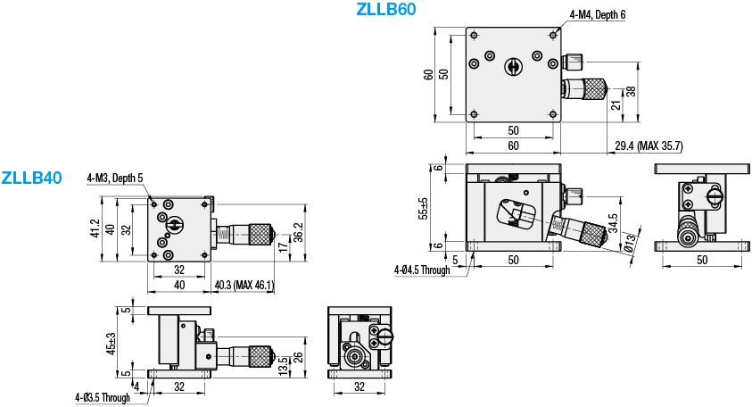 [Standard] Horizontal Z-Axis/Linear Ball/Micrometer Head:Related Image