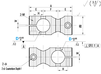 Round Strut Clamps/Equal Dia./Perpendicular Configuration:Related Image