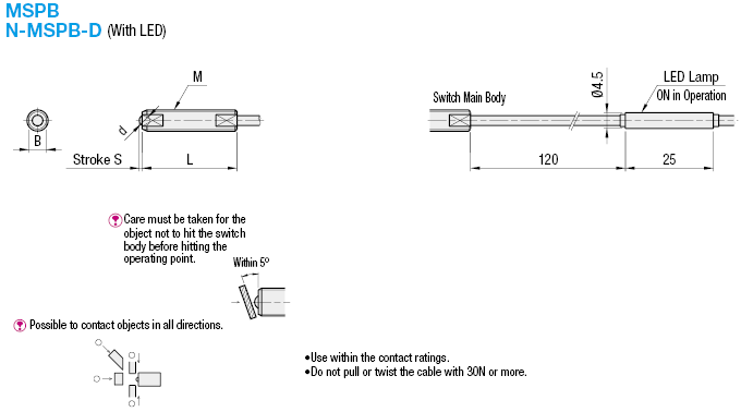 Contact Switches/Ball Plunger/IP40:Related Image