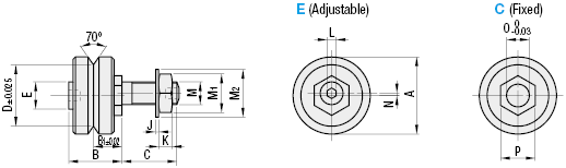V Guide Systems/70° Type Wheels/Short:Related Image