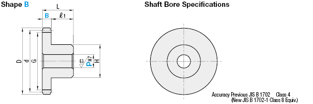 Spur Gears/Pilot Hole/Pressure Angle 20Deg.:Related Image