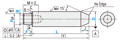 Shaft - One End Tapered, One End Tapped / One End Stepped and Tapped / One End Threaded: Related Image