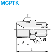 Couplings for Tubes/Nut and Sleeve Integrated/Straight:Related Image