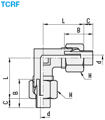 Couplings with Tube Insert/Nut and Sleeve Integrated/Union Elbows:Related Image
