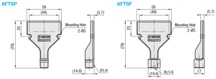 Flat Air Nozzles/Standard/Resin:Related Image