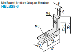 8 Series/Blind Brackets for Different Extrusion Sizes:Related Image