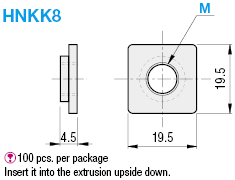 8 Series/Pre-Assembly Insertion Square Nuts:Related Image