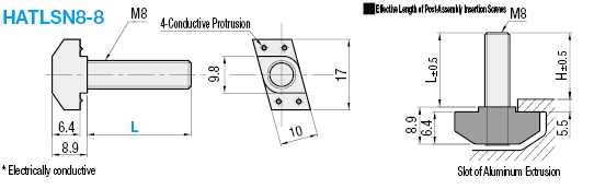 8 Series/Post-Assembly Insertion Screws for Aluminum Extrusions:Related Image