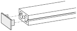 End Caps for Flat Aluminum Extrusions:Related Image