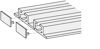 End Caps for Flat Aluminum Extrusions:Related Image
