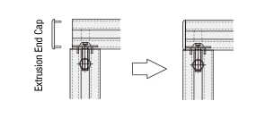 Hole Position Change for Extrusion End Cap Thickness