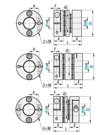 High Precision Disc Coupling - Ultra High Torque, Clamping Type: Related Image