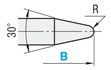 Small Diameter Locating Pin - High Hardness Stainless Steel, Shouldered, Threaded: Related Image