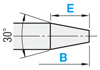 Small Diameter Locating Pin - High Hardness Stainless Steel, Shouldered, Threaded: Related Image