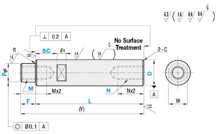 One End Stepped/Both Ends Tapped with Wrench Flats:Related Image