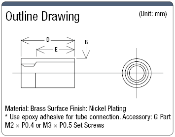 Flexible Fixed Model Tube Connector for ISN (Screw-model Head):Related Image