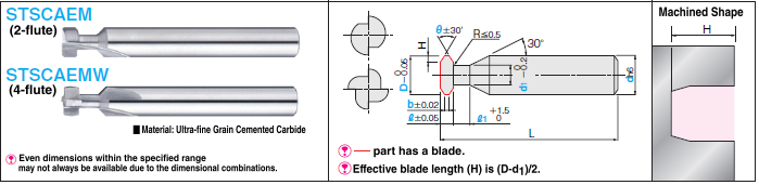 Carbide T-Slot Cutter 2/4-flute / Corner Angle: Related Image