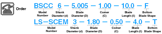 Carbide Straight Edge Corner C End Mill, 2-flute: Related Image