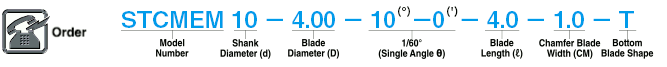 Carbide Straight Edge Taper End Mill, 2-Flute / Chamfering Blade Type: Related Image