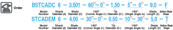 Carbide Straight Edge Taper Corner Angle End Mill, 2-flute / Tip Diameter Specification Type: Related Image